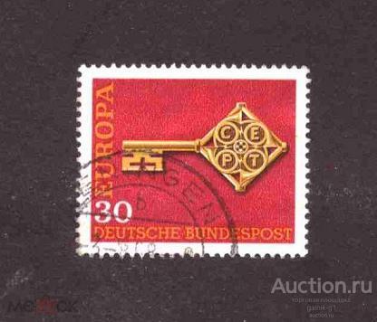 Западная  Германия     ФРГ   гашеная         №  3081