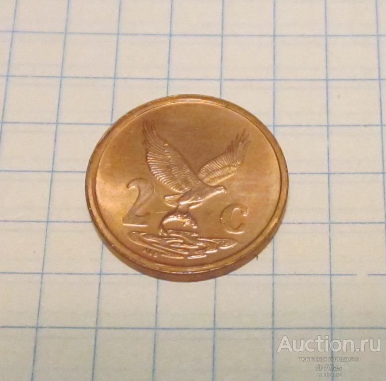 Южная Африка ЮАР 2 цента  2001 UNC 6590