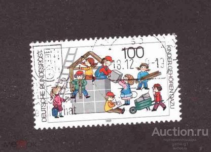 Западная  Германия     ФРГ   гашеная         №   6950