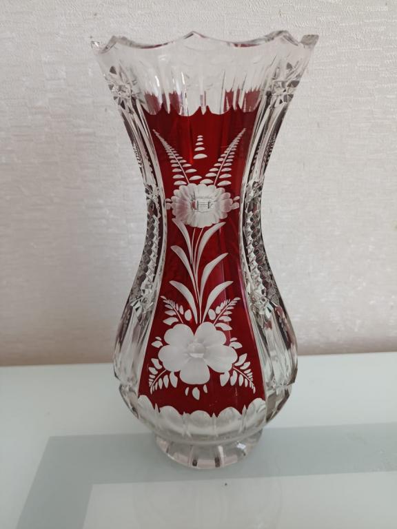 Редкость ваза Anna Hutte Германия 24см.