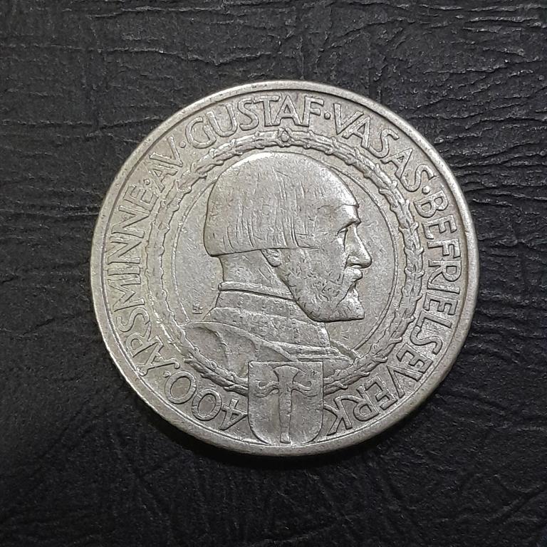 2 КРОНЫ 1921 ГОД ШВЕЦИЯ.