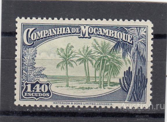 MOCAMBIQUE  КОМПАНИЯ МОЗАМБИК  Пальмы Берег Виды Ладшафт № 215  1937  Сост** MNH