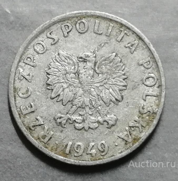 Польша 5 грошей 1949 года  (79264)
