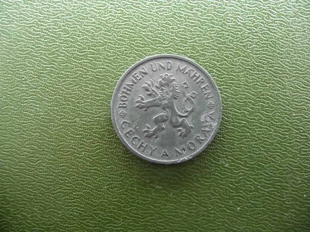 Богемия и Моравия (оккупация) 1 крона 1941г. - Оригинал, цинк, нечастая.