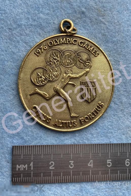 Металлическая Медаль Олимпиада 1976 Олимпийские игры Olympic Games Сборная США USA 