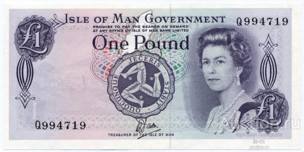 Остров Мэн P34 (1979 г.) 1 фунт UNC