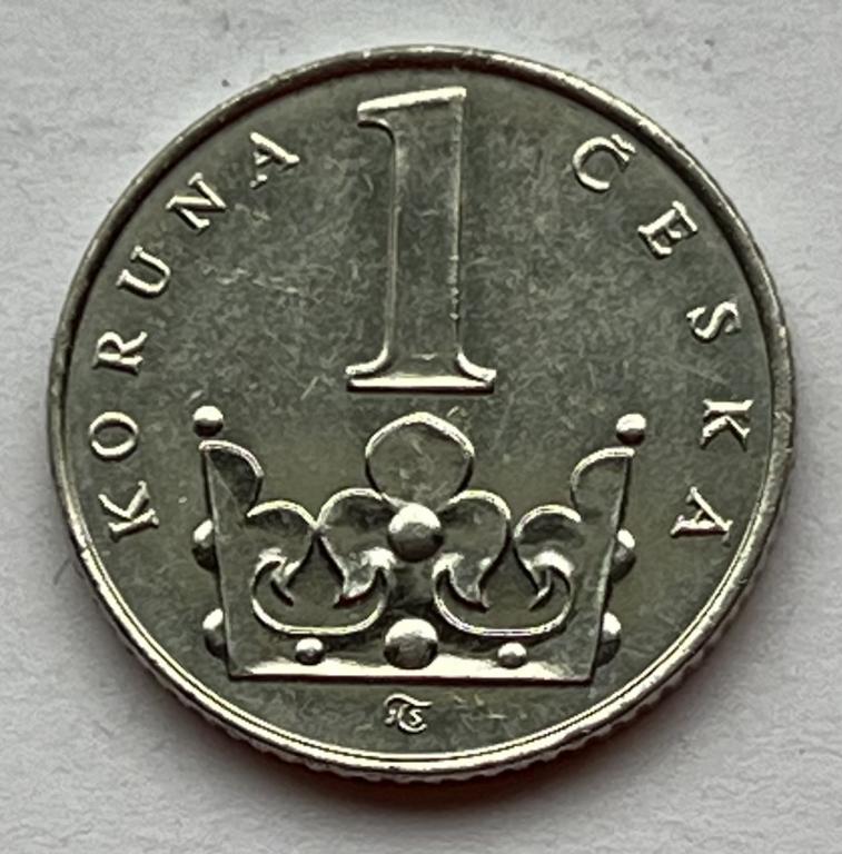Чехия 1 крона 1993 год