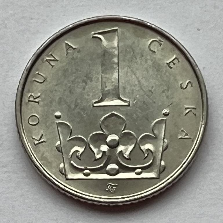 Чехия 1 крона 2001 год