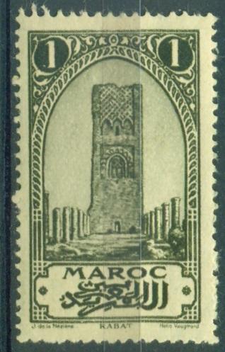 Марокко 1923 г. стандарт Минарет Хассана негашеная**