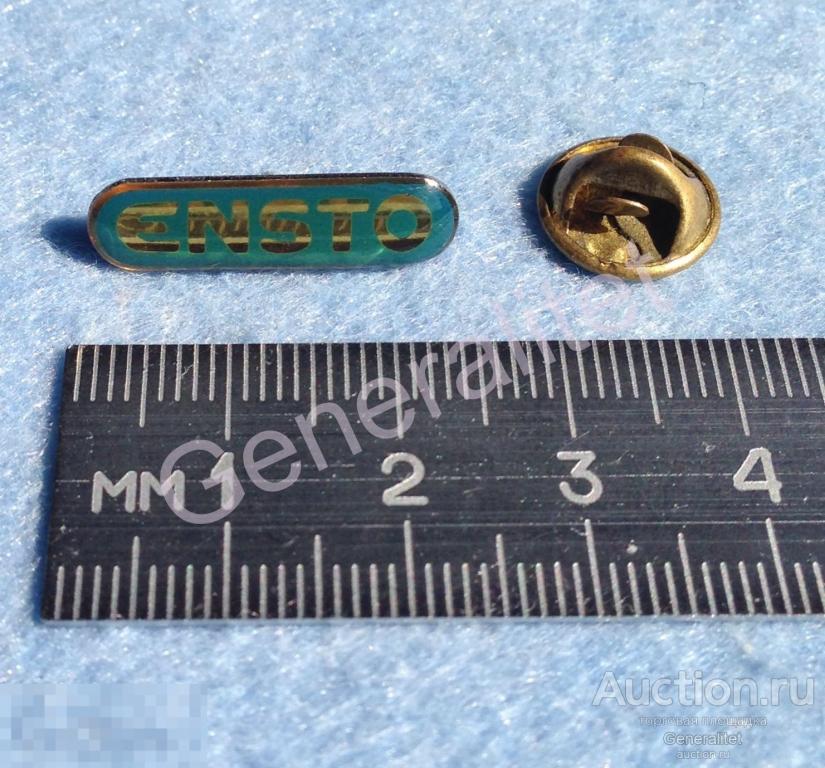 Значок Знак Badge Финская Компания ENSTO Финляндия Электротехника 