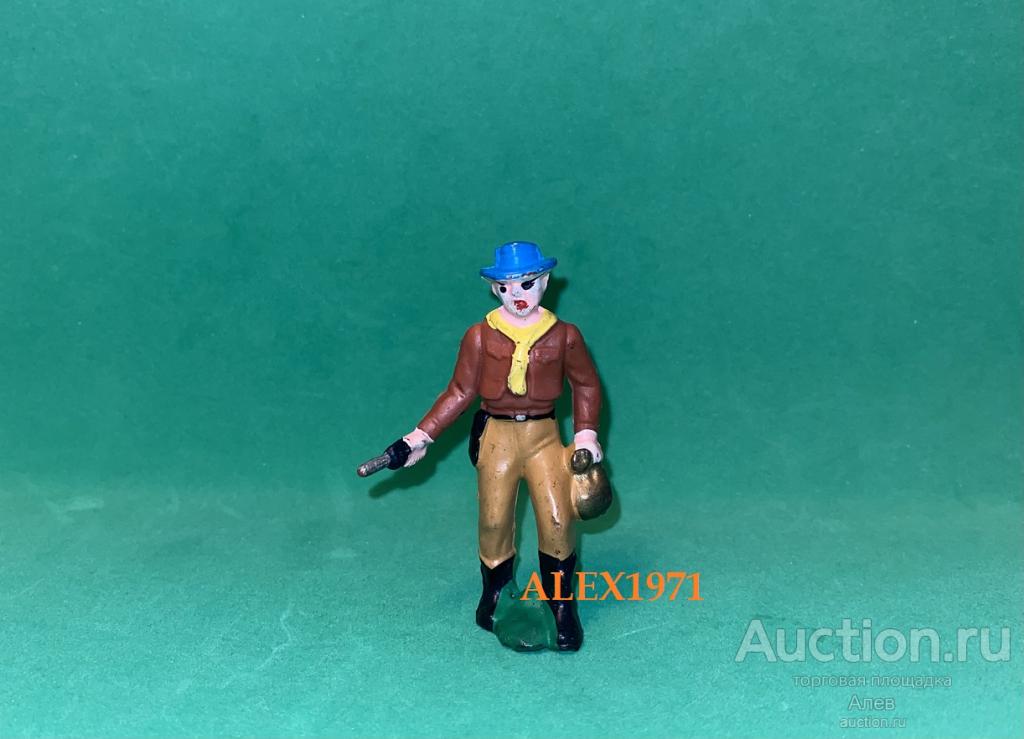 № 058 ПРЕДИЖЕР КОФФИНС, РЕДКАЯ ОКРАСКА, КОВБОЙ ГДР, СОЛДАТИК, РЕЗИНОВЫЙ, ДИКИЙ ЗАПАД, ВЕСТЕРН