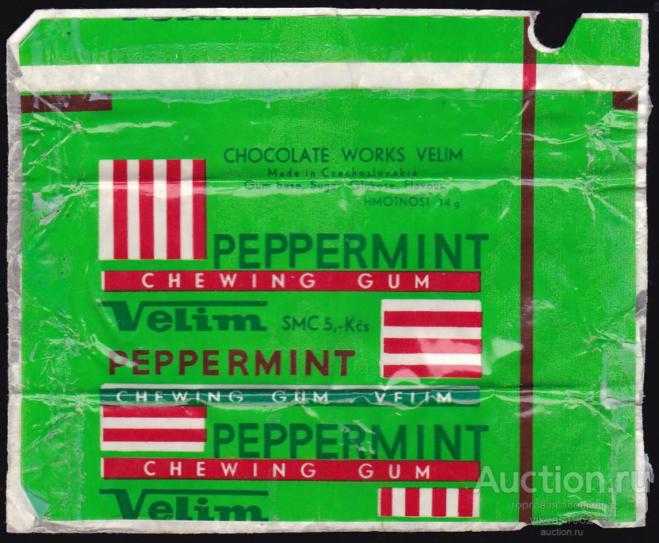 Чехословакия. Velim Peppermint пачка v3.1