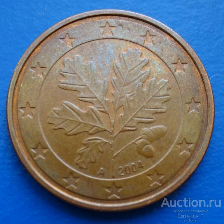 5 евро центов. Германия. Еврозона. 2004. № АККН 01-10.