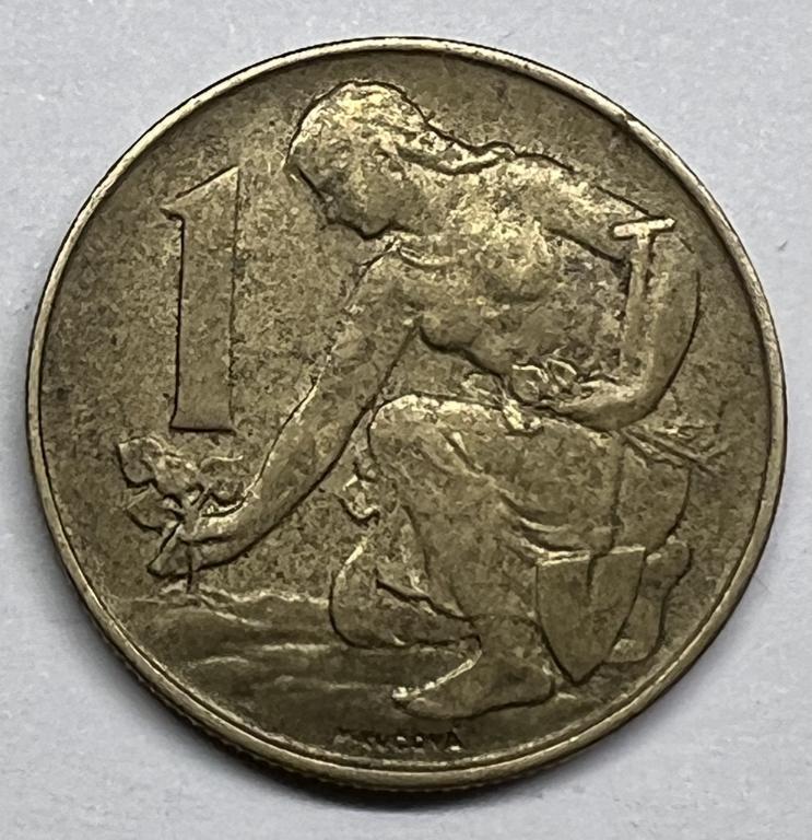 Чехословакия 1 крона 1989 год