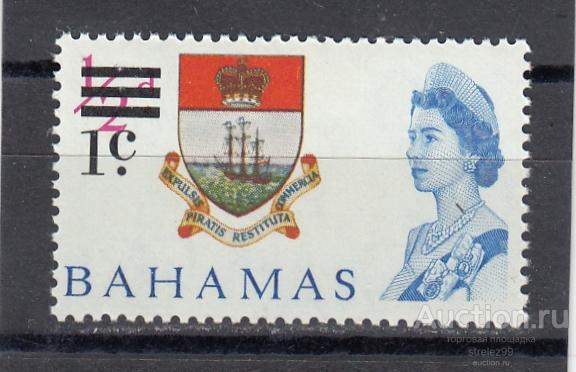 BAHAMAS БАГАМСКИЕ ОСТРОВА  Герб  № 235  Надпечатка  1966  Сост** MNH