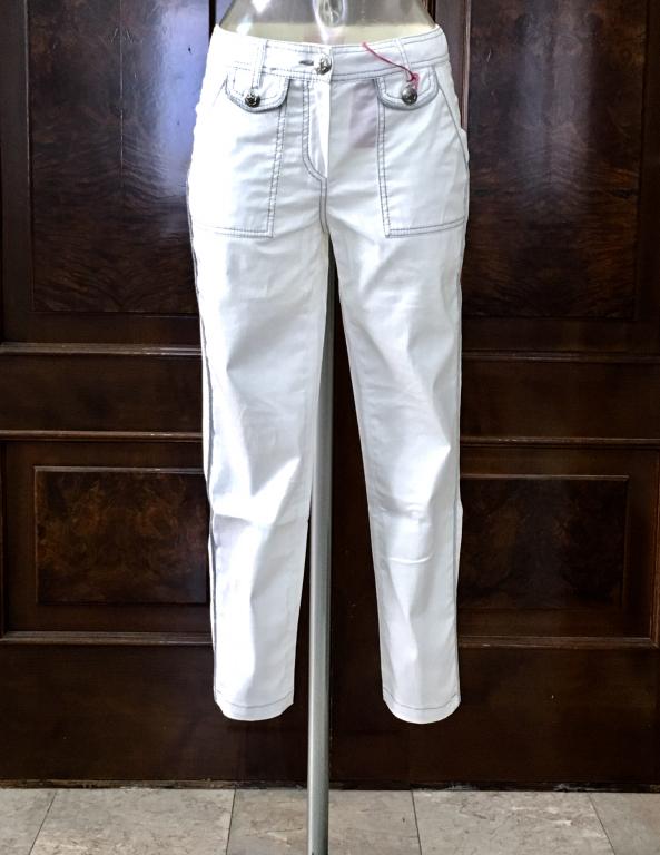 Брюки женские укороченные известного итальянского бренда Clips, хлопок-эластан, размер 42