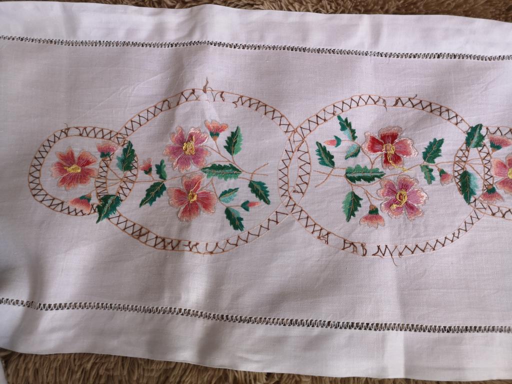 РУШНИК лён вышивка 50-е годы СССР