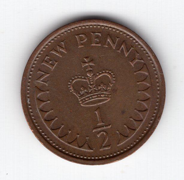 1/2 пенни - Великобритания - 1977
