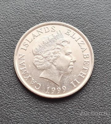 Каймановы Острова 10 центов 1999 год  Фауна.Черепаха