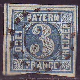 Бавария 1849г.Mi№2 гаш. 