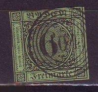 Баден Baden 1851г. Mi№3 гаш. 