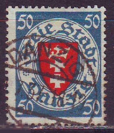 Германия Данциг Danzig 1924г. Mi№200у герб  гаш. 