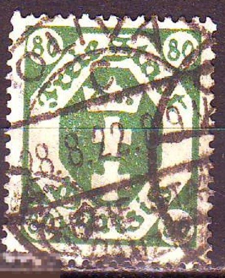 Германия Данциг Danzig 1922г. Mi№94 стандарт герб  гаш. 