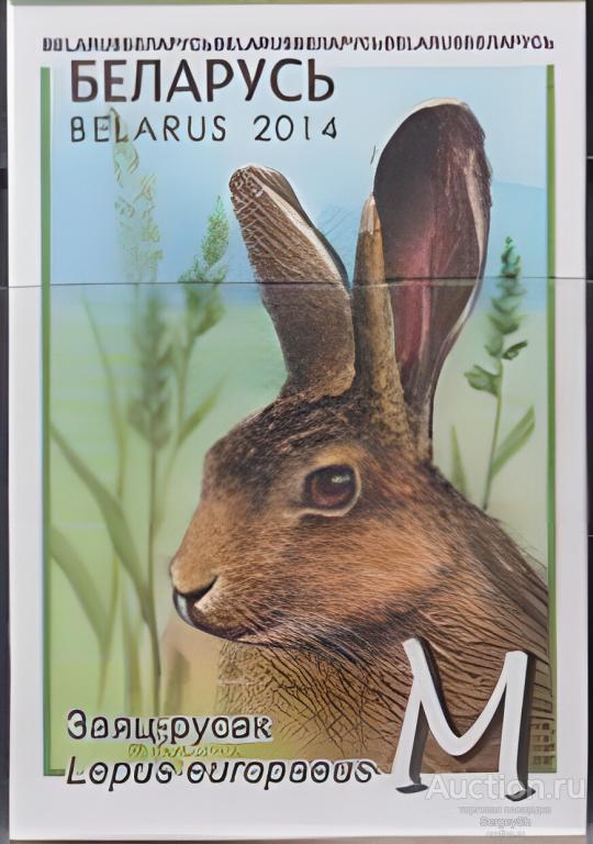 by1047 Беларусь 2014г. Заяц-русак Фауна, Грызуны MNH