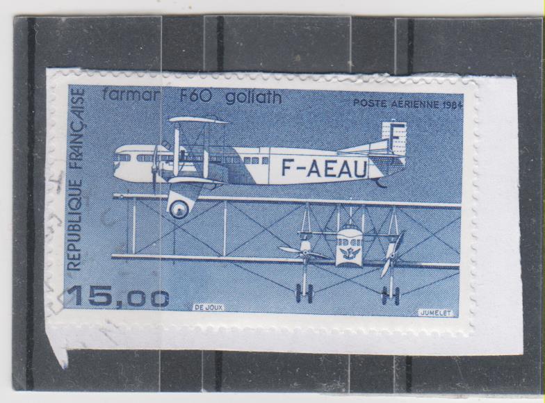 Франция,1984-Авиация(гаш.),с конверта