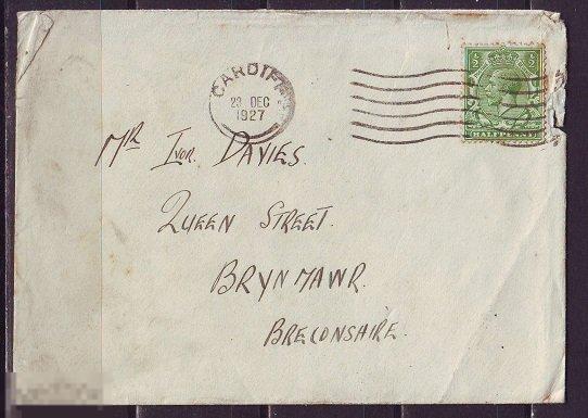 КПД Англия 1927 г. г. прошел почту 