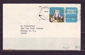 ПК США 1972 с ОМ госпиталь реклама филат. фирмы 