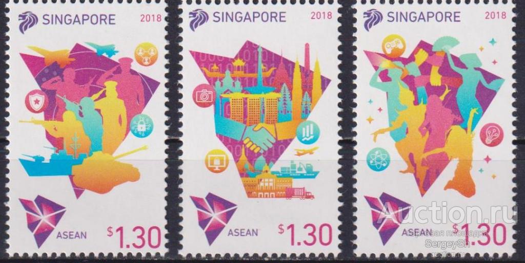 sg2364 Сингапур 2018г. Председательство в АСЕАН Организации MNH