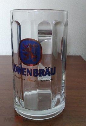 Кружка пивная стекло Lowenbrau 0,5 л. 