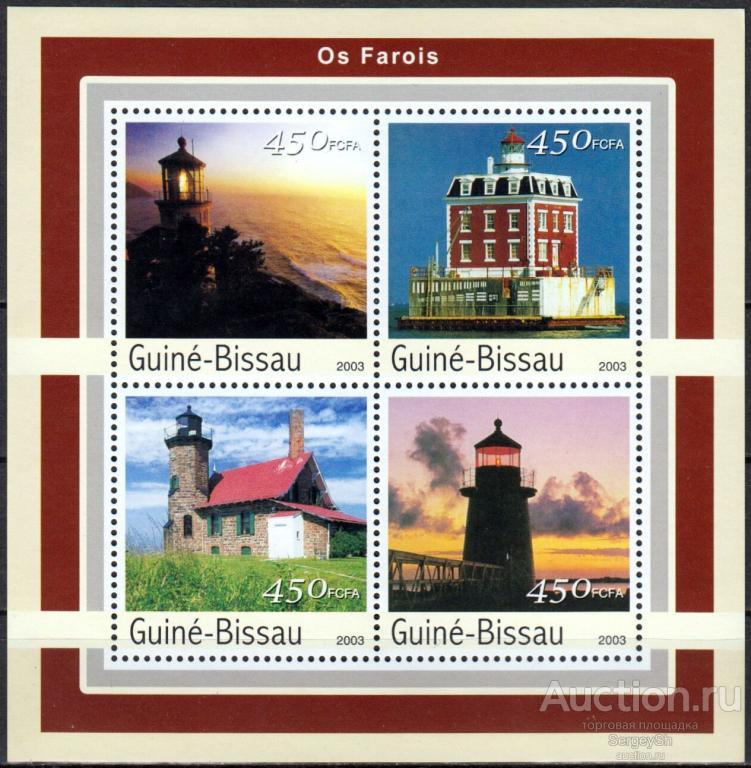 gw1711 Гвинея-Бисау 2003г. Маяки Маяки MNH