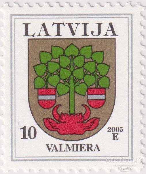 lv624 Латвия 2005г. Гербы Латвии - Валмиера Гербы MNH