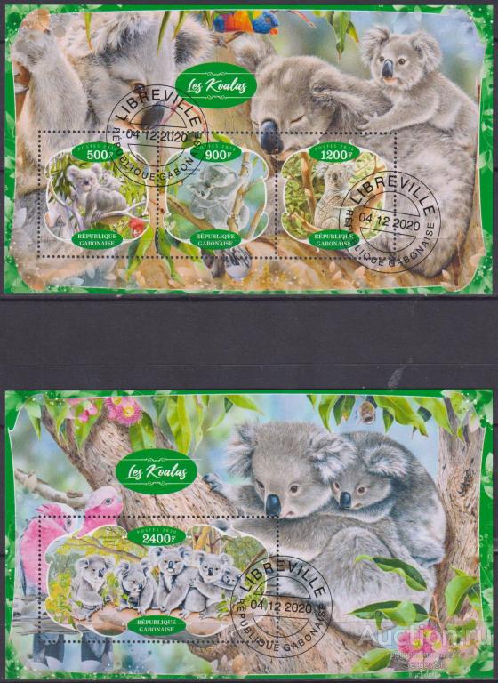 gb2020-7 Габон 2020г. Коалы Фауна U