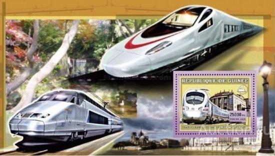gn4406ml Гвинея 2006г. Транспорт - Локомотивы Поезда MNH