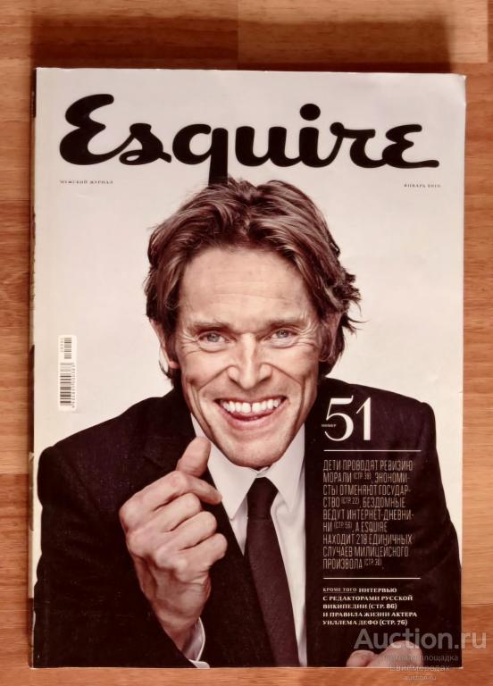 Журнал ESQUIRE Эсквайр январь 2010 (51) Уиллем Дефо