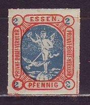 Германия городская частная почта Essen Эссен 1888г. Mi№25 сост. (*) просечка 