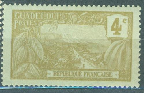 Гваделупа 1905 г.  стандарт Ландшафт Сельское хозяйство негашеная**