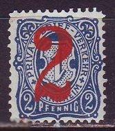 Германия городская частная почта Mannheim Манхайм (А) 1887г. Mi№3 сост. (*)