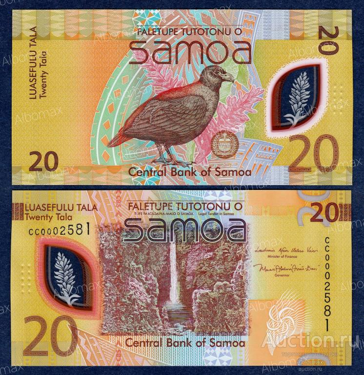 Самоа 20 тала 2023, 2024 год ПРЕСС (серия СС, полимер) UNC