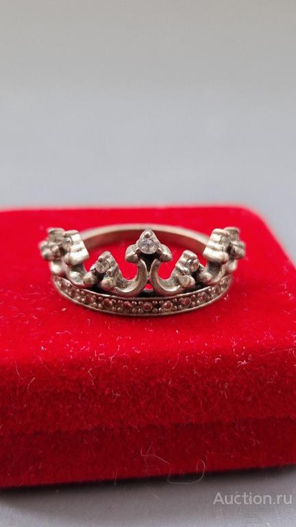 Кольцо. Корона. Металл и стразы