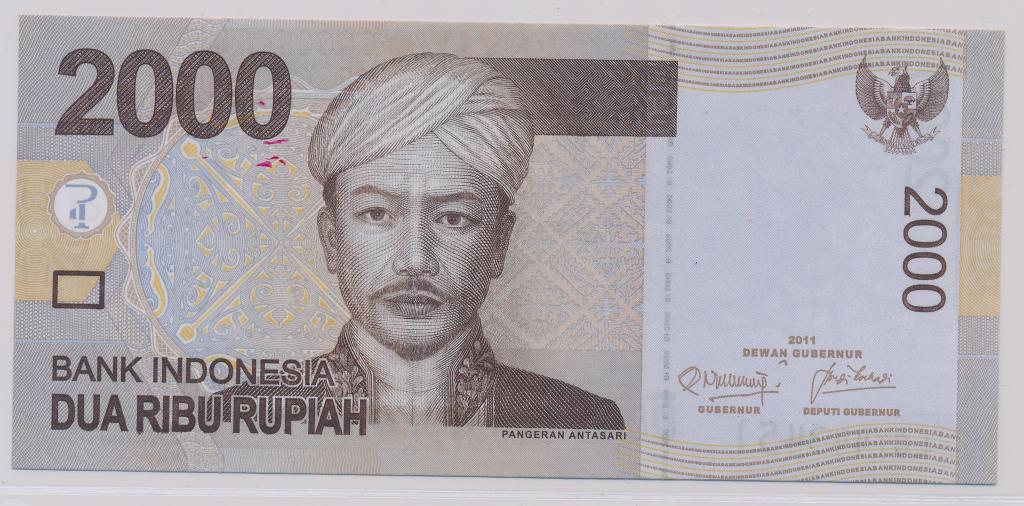 Индонезия 2000 рупий 2011 UNC P-148