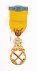 Масонский знак ордена Лося. Золото/375. Англия, 1939. Вес: 12,9 гр #AN029