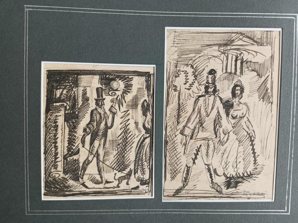 Суханов Б.Ф. (1900-1987)  "Эскизы иллюстраций для книги" (1920е)