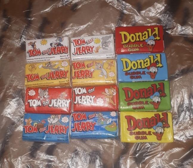 DONALD, TOM & JERRY - жевательная резинка в коллекцию