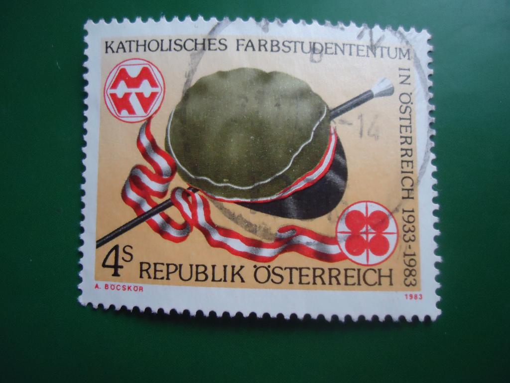 1983 г.  Австрия   гаш. без клея.