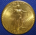 20 долларов 1927 г. США. Золото 900 пробы. 33,5 г.