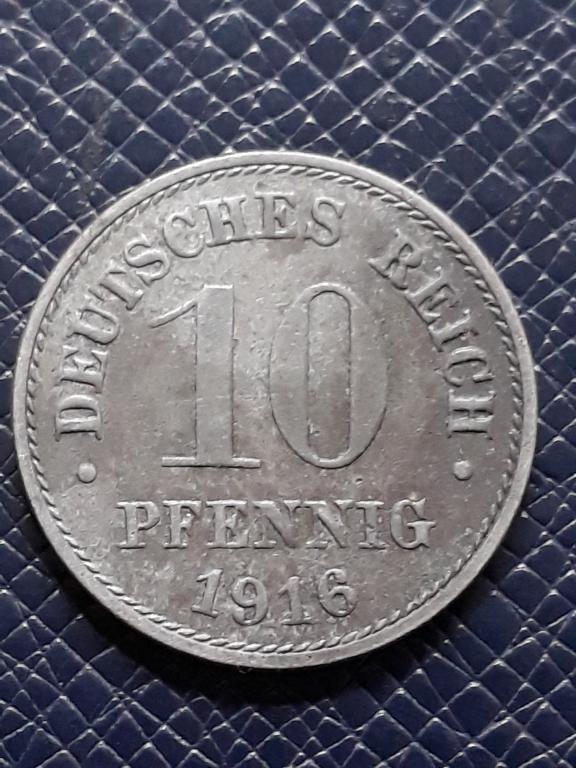 Германия 10 пфеннигов 1916 КМ 20